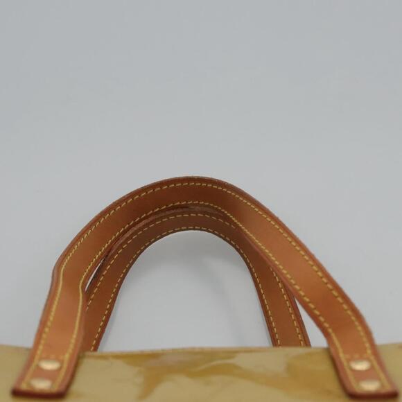 LOUIS VUITTON Monogram Vernis Reade MM Hand Bag Beige M91141 - Picture 9 of 13